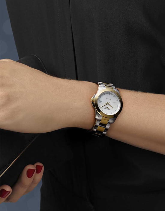 Оригинальные часы Longines Longines Conquest L3.376.3.87.7 кварцевые калибр механизма l152 общий вид